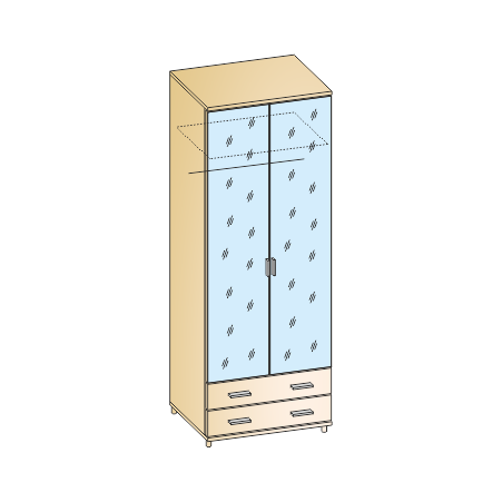 Грейс  ШК-5007 (2264х900х570)